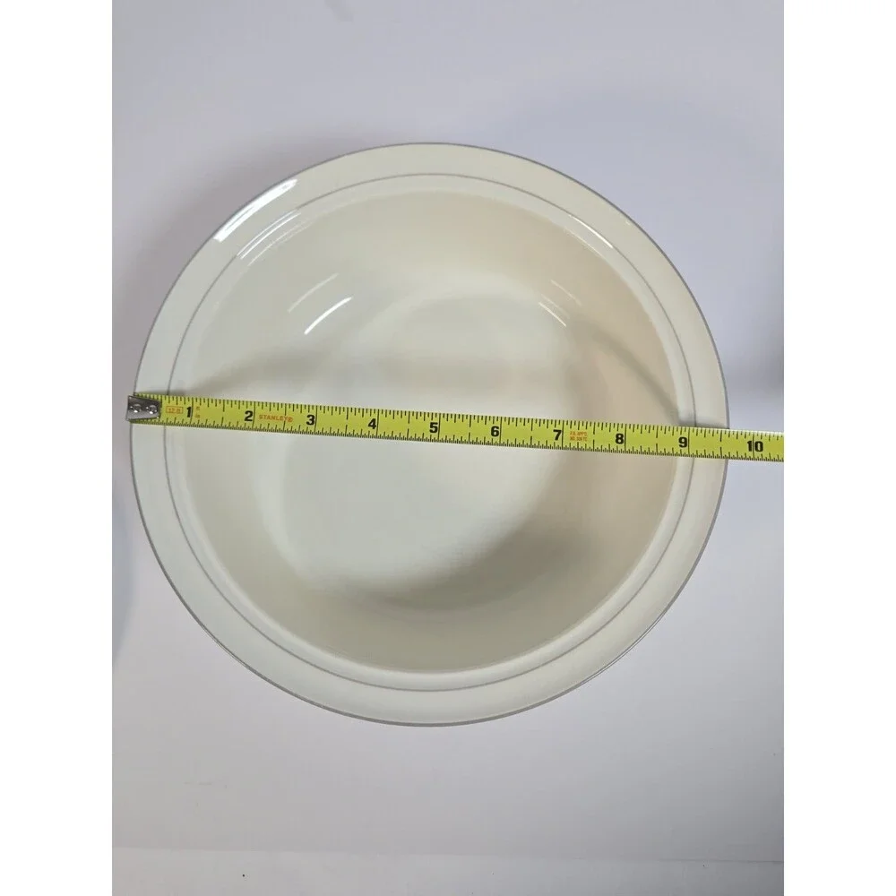 Lenox Glories on Grey Chinastone 2 Qt Covered Casserole Dish Lid USA 9 5/8